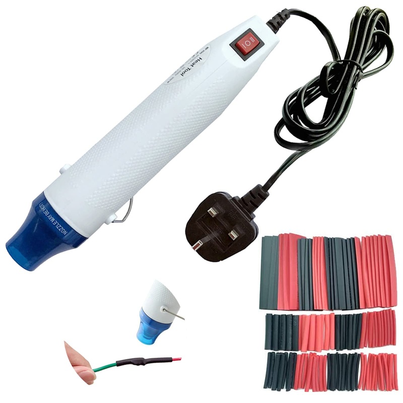 Compare oundarm 79 long cable hot air gun with 127 pcs heat shrink tube, heat gun for heat shrink tubing embossing heat gun dual heat temps option, 300w 230v products from over 25,000 stores
