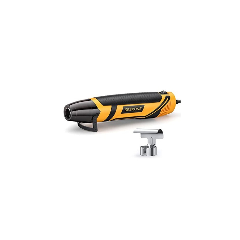 Compare seekone mini heat gun 350w 350 handheld hot air gun tool 15s fast heating with overload protection abs nonslip rubber body reflector nozzle and cable 15m products from over 25,000 stores