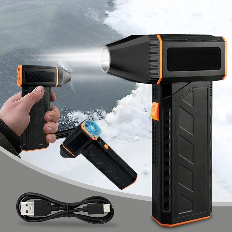 Compare black/orange (f31 -orange) cordless jet mini blower 130000rpm jet blower, 2500mah rechargeable, speeds, reusable compressed air turbine fan duster cleaner f size 3 products from over 25,000 stores