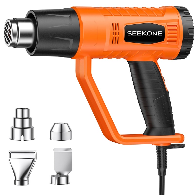 Compare heat gun, seekone 2000w professional heavy duty hot air gun kit 400 &… products from over 25,000 stores