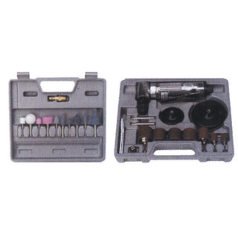 Precise 1/4 Angle Air Die Grinder With 48 PC Kit – 1296