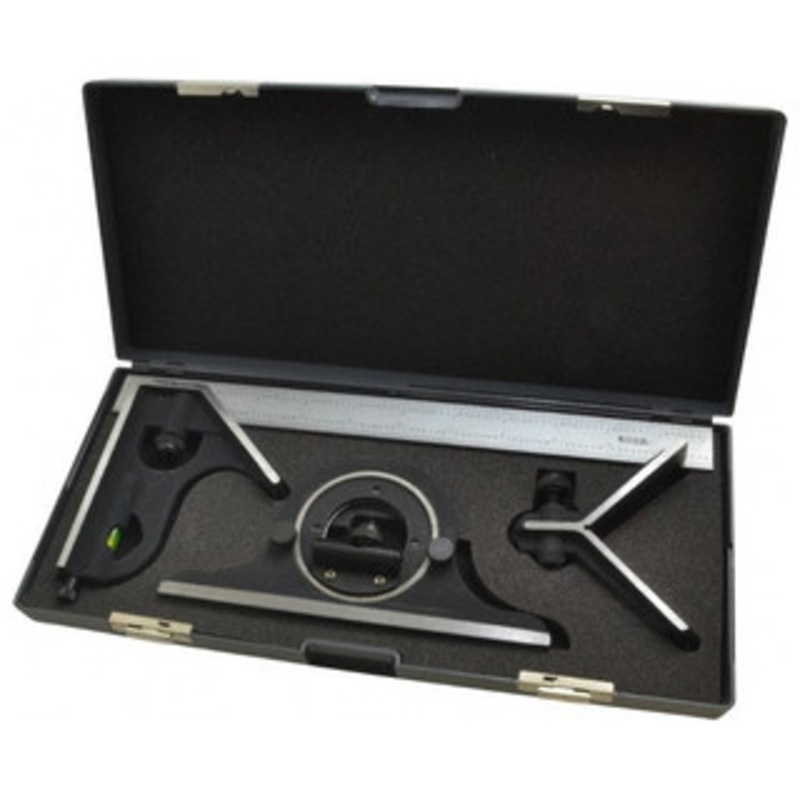 SPI Combination Square Set, 4 Piece, with Cast Iron Head, 12 E/M – 13-276-1
