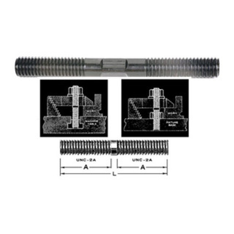 TE-CO Clamping Stud, Thread: 1/2-13, Size: 1-1/2 x 10 – 40716