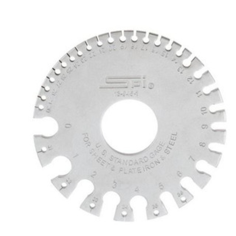 SPI #36 Steel Wire and Sheet Metal Gage Use with Uncoated Sheet and Plate Iron and Steel  – 13-945-1