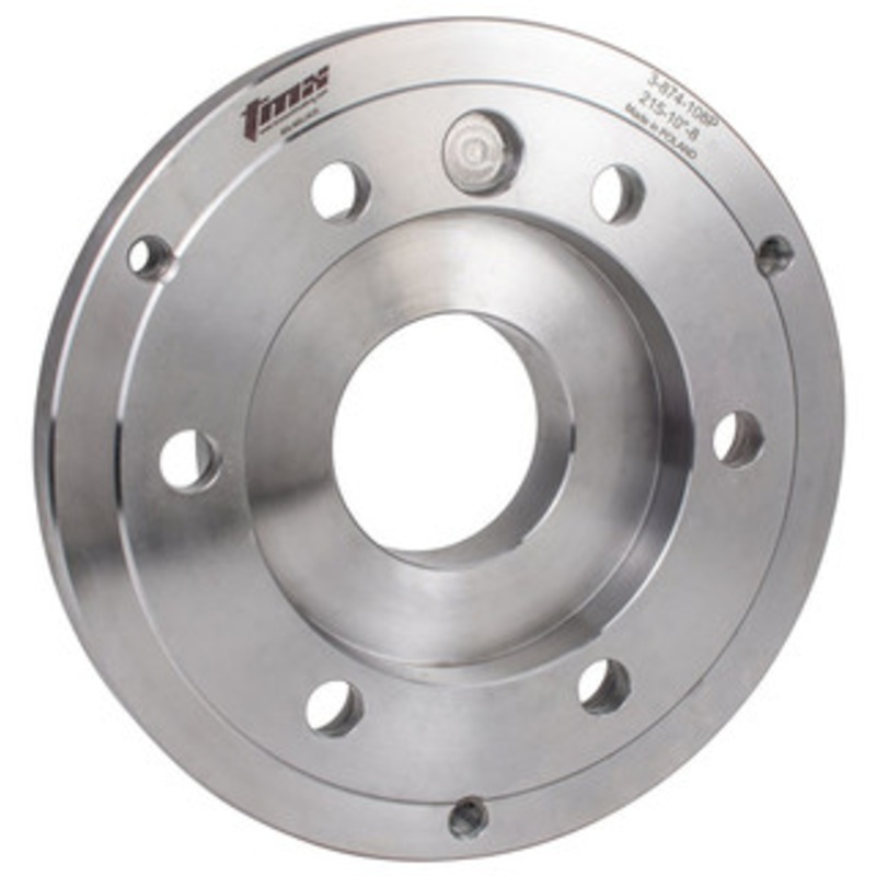 TMX Fully Machined Type A Steel Backplate for SET-TRU Chucks, 12in A2-6 – 3-874-126P
