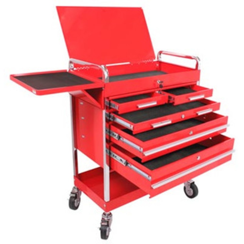 SUNEX Professional Duty 5 Drawer Service Cart with Accessories – 8045