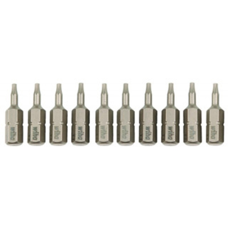 Wiha Torx Insert Bit 10 Pack, T6 x 25mm (Pack of 10) – 71506