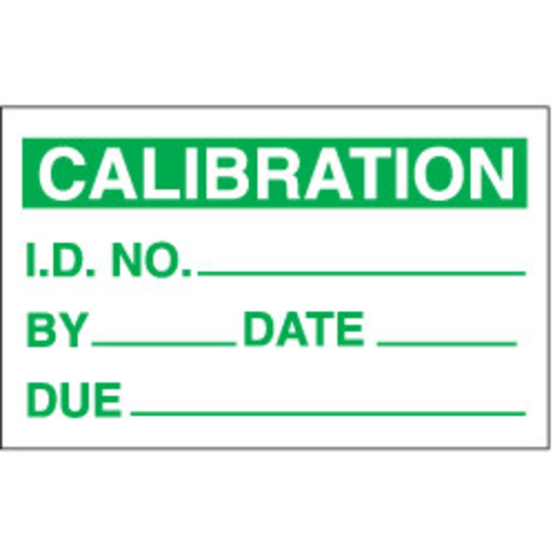 SPI Miniature Clear Cover Calibration Labels