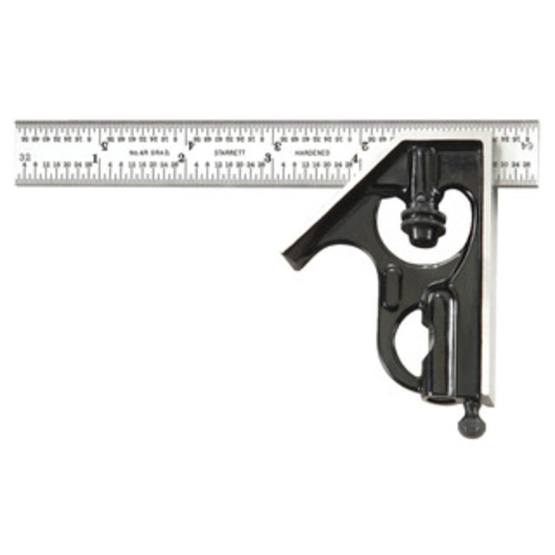 Starrett 6 Combination Square with Square Head, EDP 56392 – C33H-6-4R