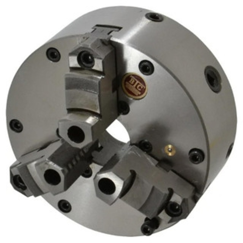 QU Industrial Zero Set 3-Jaw Self-Centering Plain Back Scroll Lathe Chuck 1063R, 6 dia. – 34-696-5