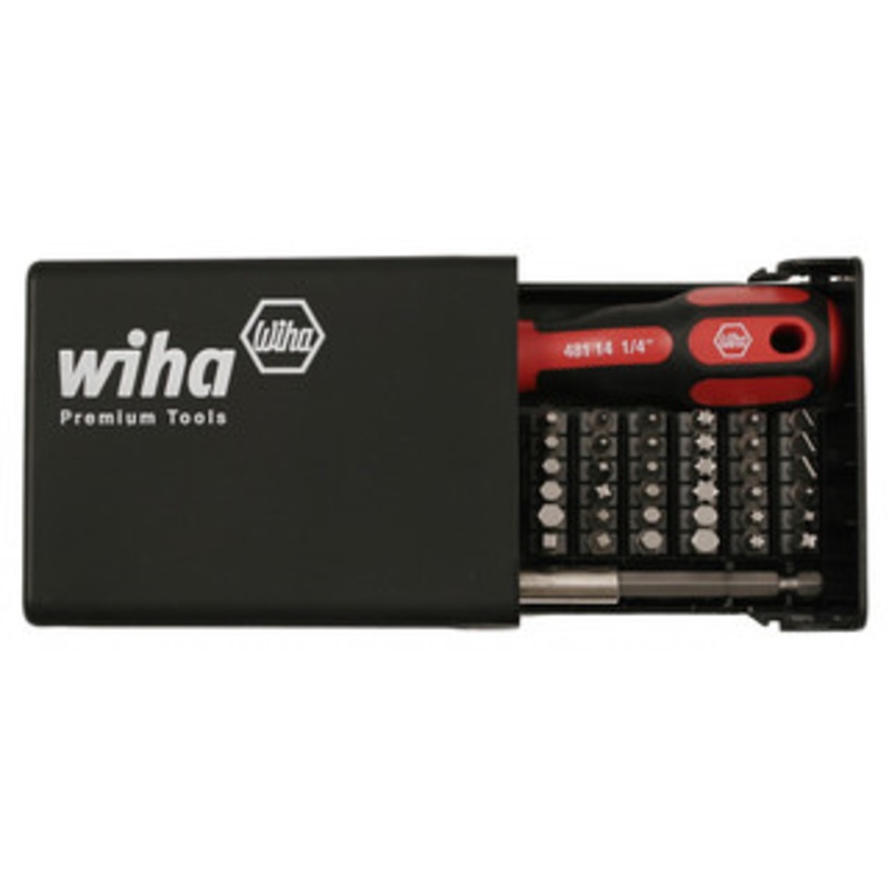 Wiha Bits Collector Torx/Slotted/Phillips/Square/Hex 38 Piece Set – 71994