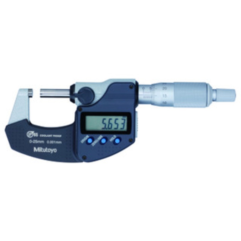 Mitutoyo IP65 Digimatic Coolant-Proof Micrometers, Metric