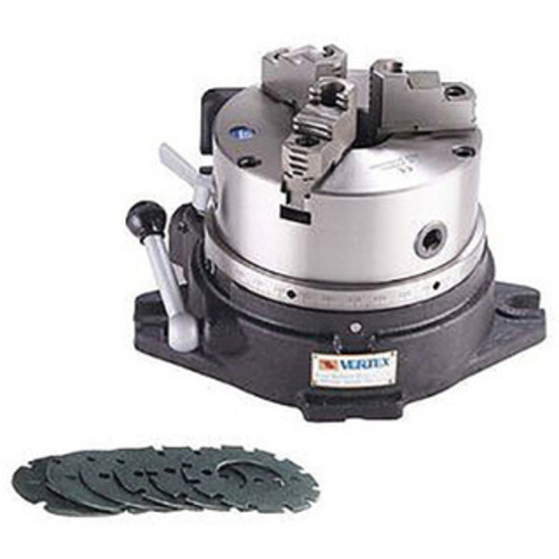Vertex CC-8 Indexing Spacer With 8 3-Jaw Universal Chuck – 10-800-8