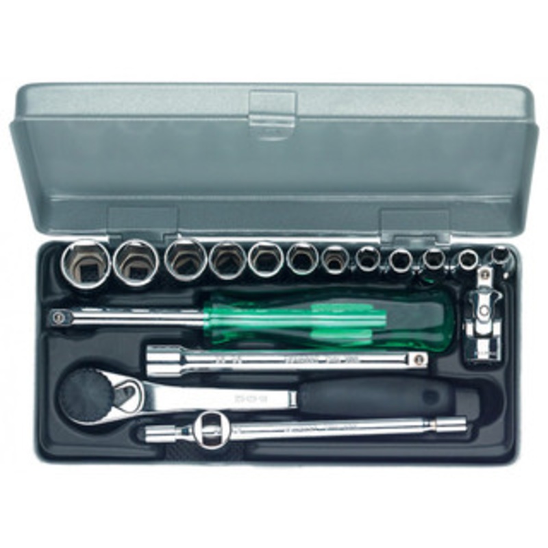 Wiha 1/4 Socket 6 Point Inch 17 Piece Set – 60191