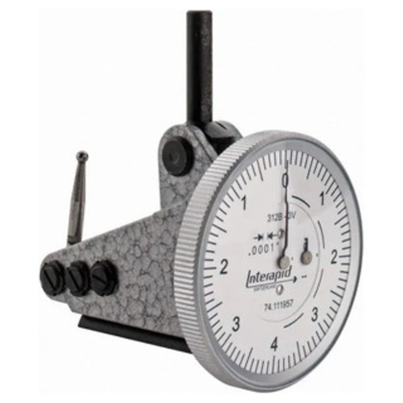 Interapid Test Indicator 312B-3V, Vertical, 0.016 Range, 1-1/2 Dia., 0.0001 Graduation – 12-014-7