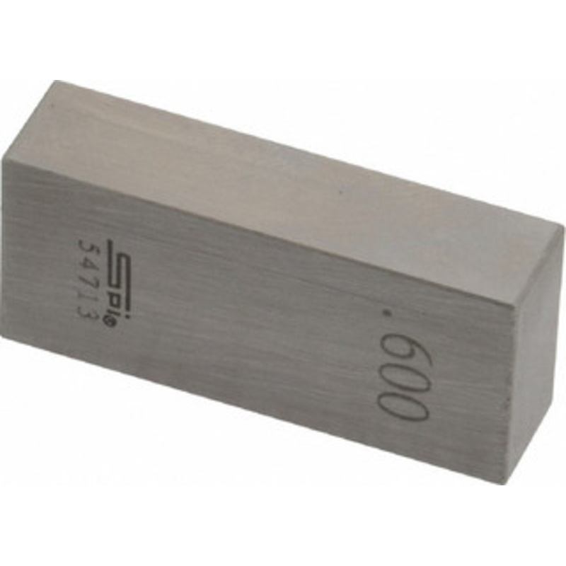 Rectangular Steel Gage Block, Grade 0, Size: 0.60000 – 12-709-2