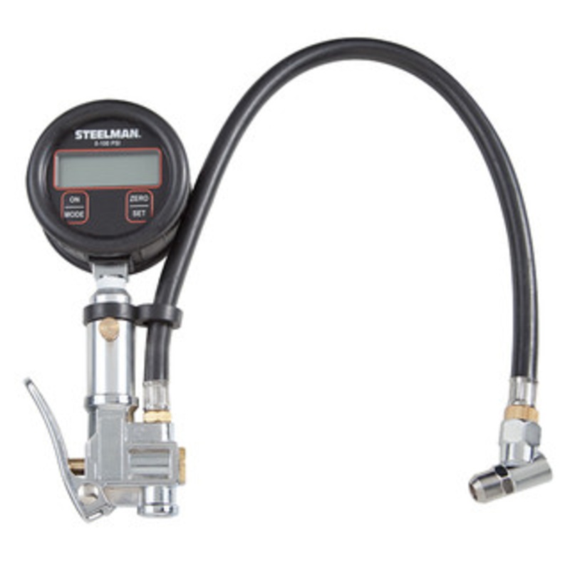 Steelman High Accuracy Digital Gauge Tire Inflator with Temperature Compensation, 0-100 PSI – 97977