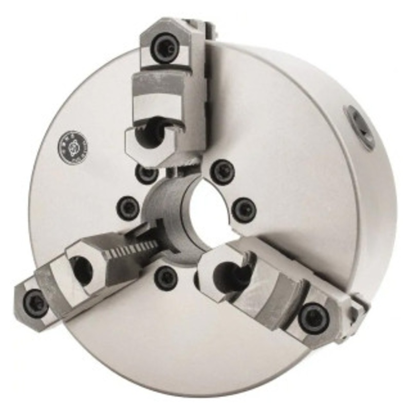 Interstate 3-Jaw Self Centering Direct Mounting D Series Lathe Chuck, 8 Dia, D1-5 Spindle, 50mm/1.96 Thru Hole – 34-680-9