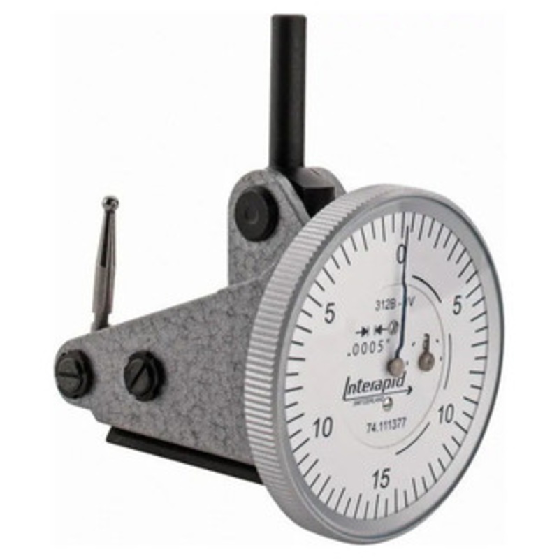 Interapid Test Indicator 312B-1V, Vertical, 0.060 Range, 1-1/2 Dia., 0.0005 Graduation – 12-011-3