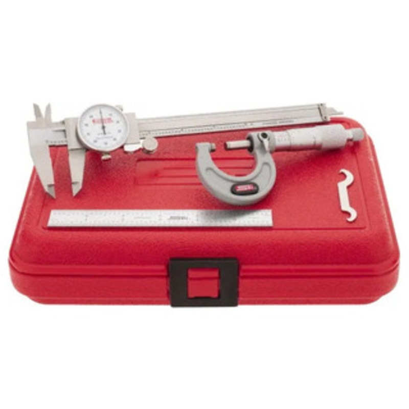 SPI 3 Piece Machinist Caliper and Micrometer Tool Kit – 13-096-3