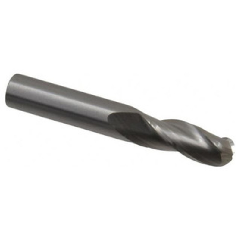 Atrax 3-Flute Centercutting Ball Single End Mill, 3/8 Mill Dia., 3/8 Shank Dia., 7/8 LOC – 45-553-5