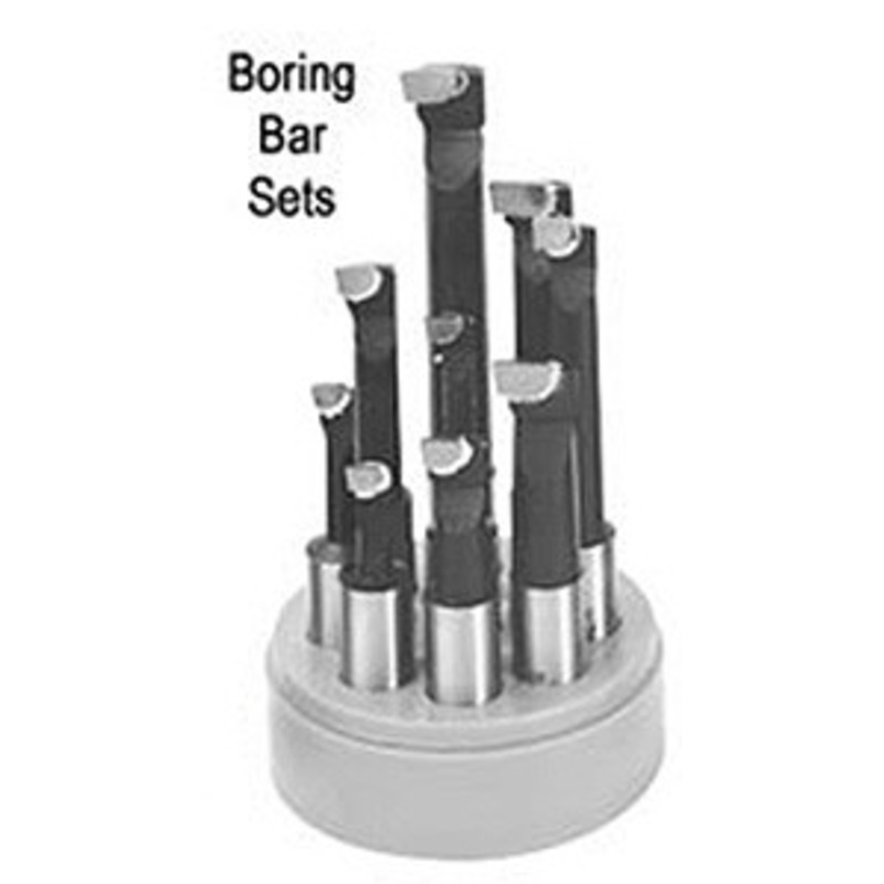Precise Carbide Tipped Boring Bar Set, 3/4 Shank (12 Pieces) – C-750