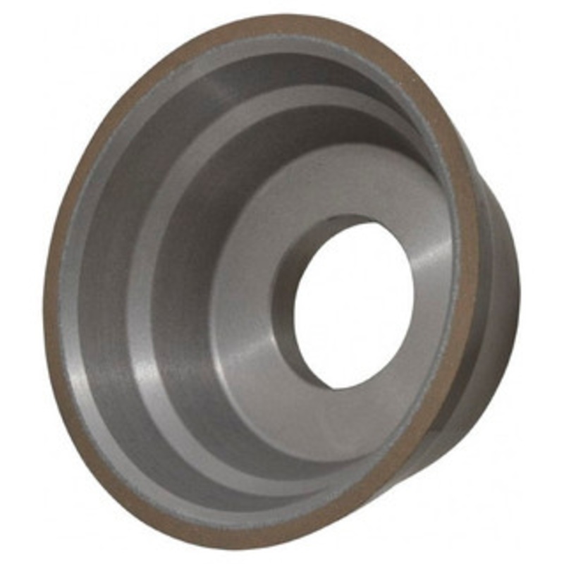 Norton Diamond Cup Wheel, Type 11V9, 3-3/4 Diameter, 1-1/4 Hole Size, 1-1/2 Thickness, 150 Grit, Very Fine Grade, 1/8 Superabrasive Depth – 36046122