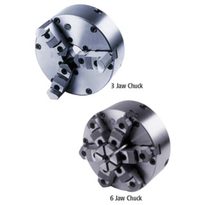 QU Industrial Zero Set 3 & 6-Jaw Self-Centering Plain Back Scroll Lathe Chucks