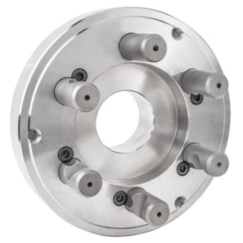 TMX Fully Machined Type D1 Steel Backplate for SET-TRU Chucks, 5in D1-6 – 3-875-056P