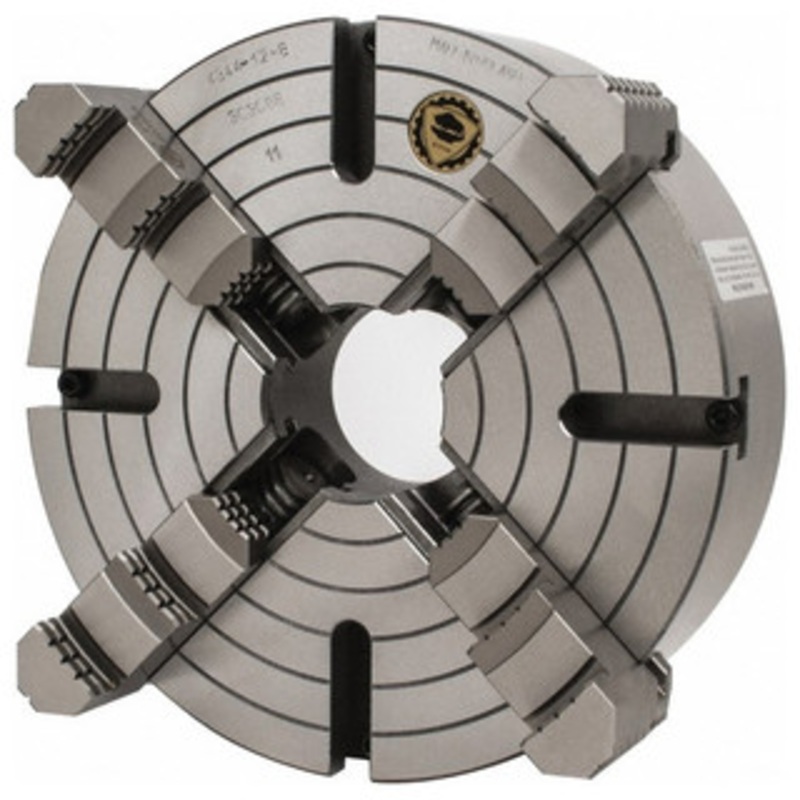 Bison Independent Lathe Chuck 7-854-1244, 4-Jaw, 12 Size, L2 Spindle