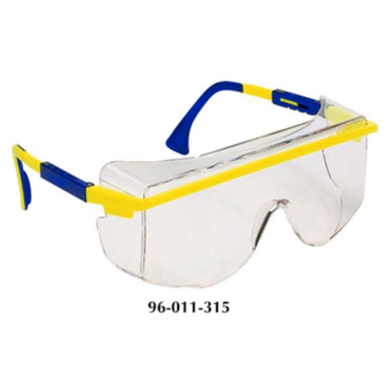UVEX Astro OTG 3001 Blue Frame Clear Lens Safety Glasses S2510
