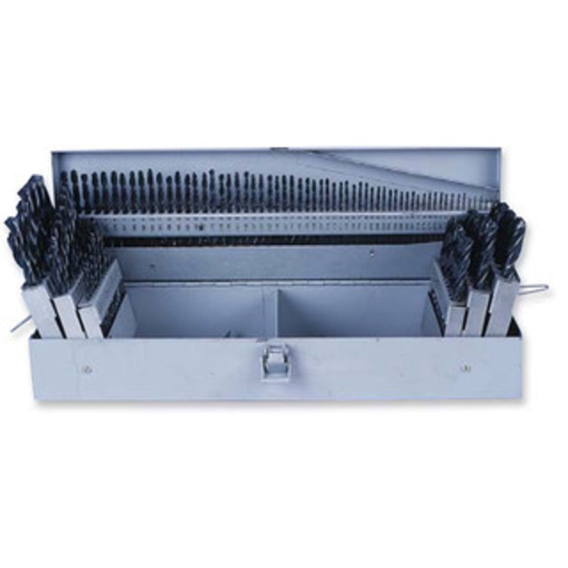 Value Collection 115 Piece Jobber Length Drill Set 3-IN-1 (1/16-1/2 x 64ths, #1-60, A-Z) – 42-118-0