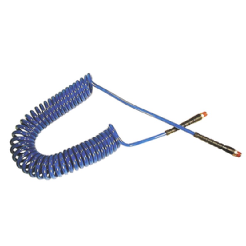 Coilhose Pneumatics Self-Storing Recoil Air Hose, 1/4 Hose ID, 10 ft. Hose Length – PU14-10B-B