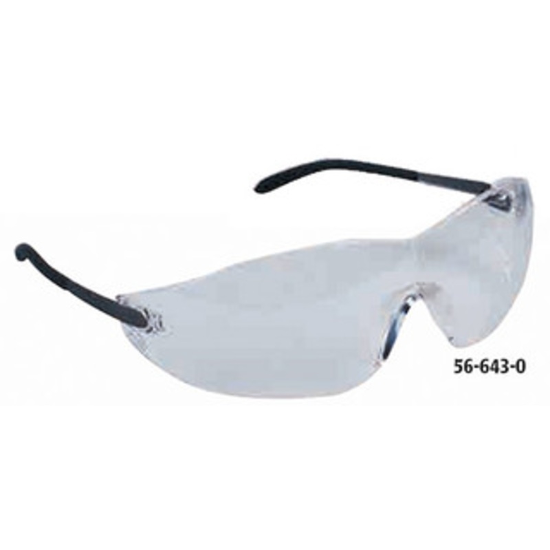 Crews Blackjack Safety Glasses, 5.0 Green Lens, Scratch Resistant, Chrome Temple – 56-649-7