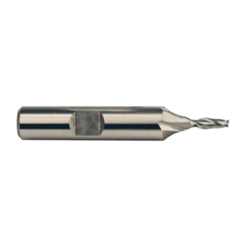 Weldon Tool 2 Flute M42 8% Cobalt Single End Mill, 5/32 Size, 3/8 Shank Diameter, 7/16 Length of Cut, 2-5/16 Overall Length
