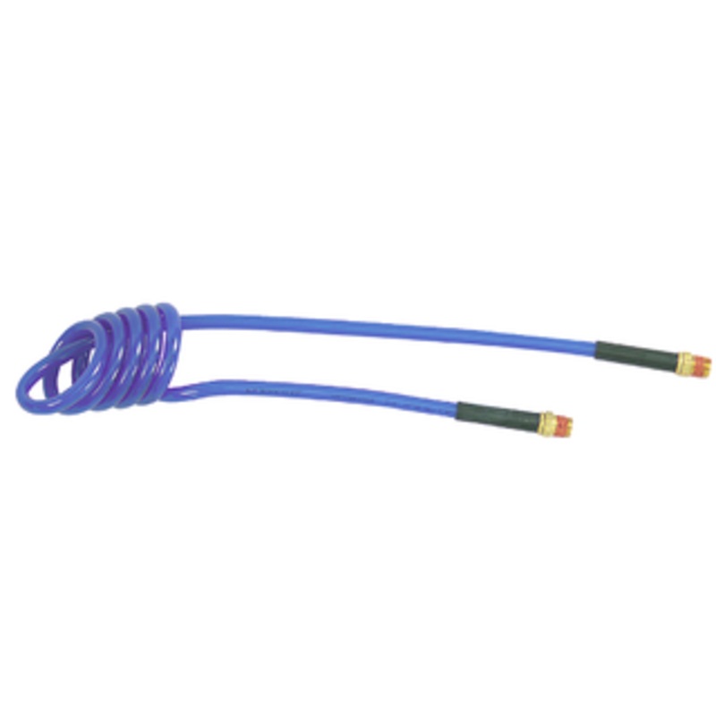 Coilhose Pneumatics Self-Storing Recoil Air Hose, 1/4 Hose ID, 5 ft. Hose Length – PU14-5B-B