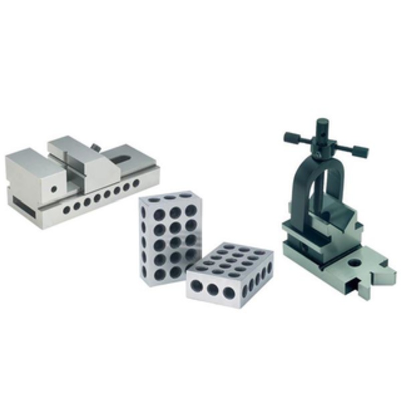Precise Screwless Vise, 1-2-3 Block Set, All-Angle V-Block & Clamp Toolmakers Set