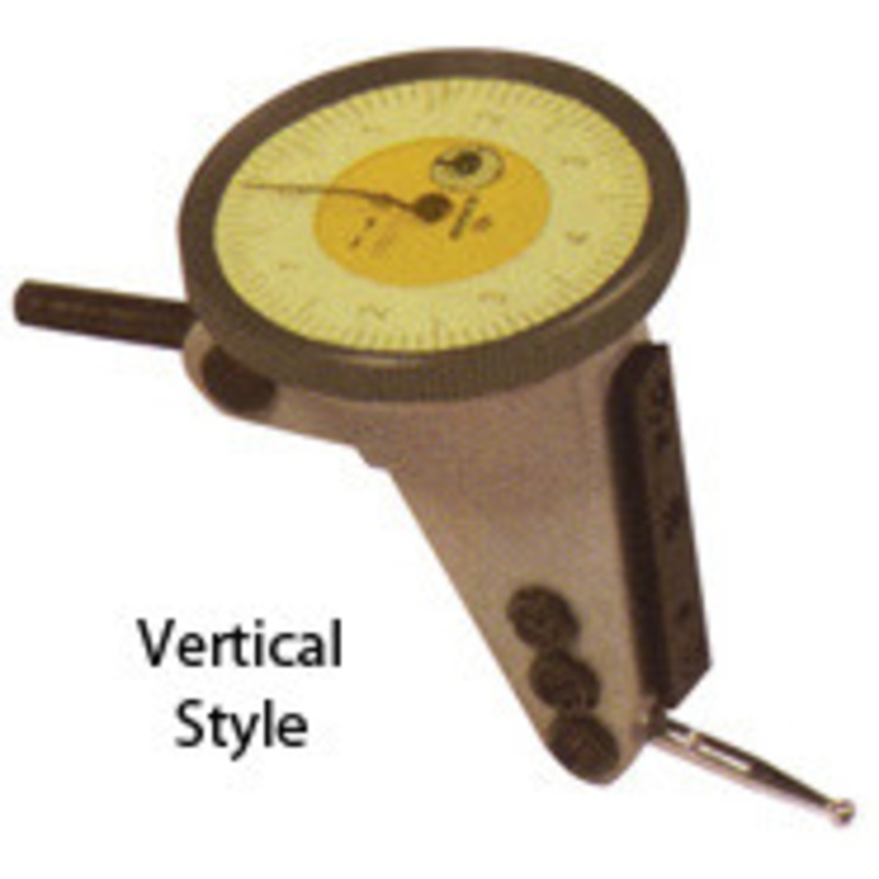 Asimeto Extended Range Dial Test Indicator, Vertical, 0.060 Range, 0.0005 Graduation, 0-15-0 Reading, 1.18 Dial Diameter – 7503563