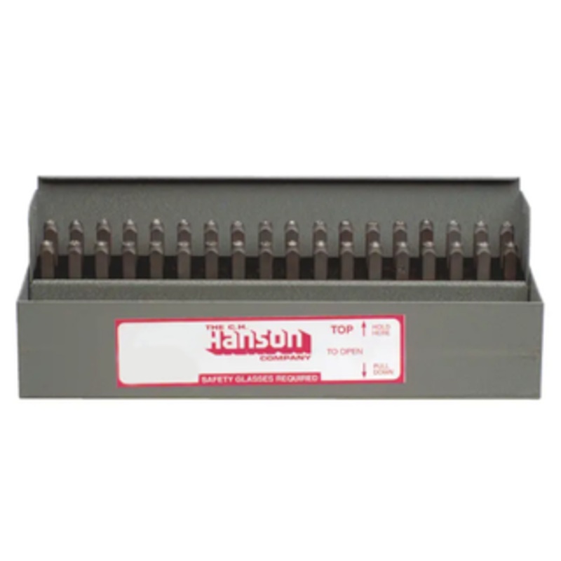 C.H. Hanson Standard General Purpose Combination Letter & Number Stamp Set, 3/16 Character Size