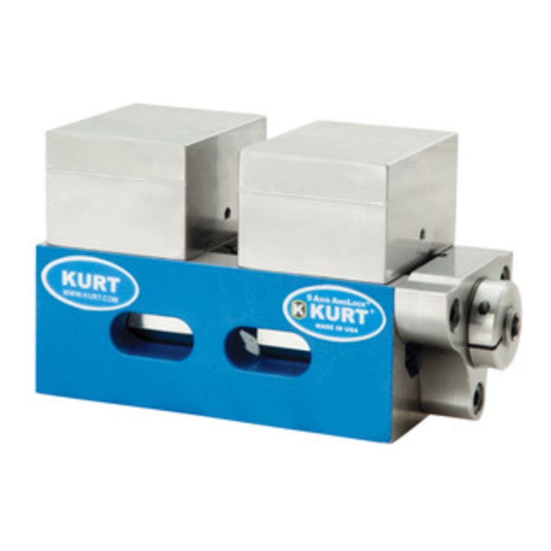 Kurt MaxLock 5-Axis Vise with Steel Jaws – SCMX250