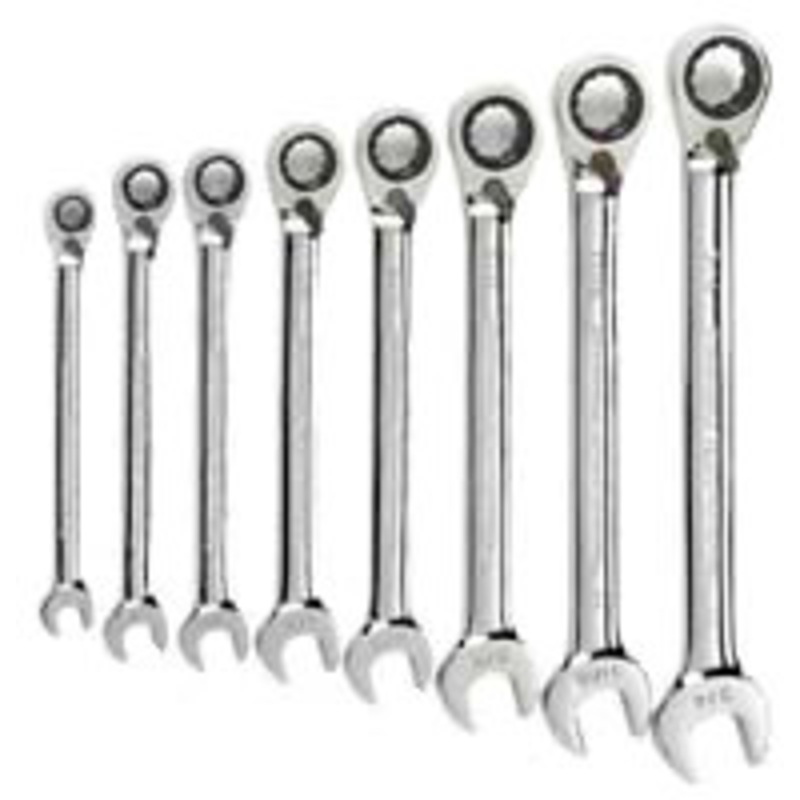 GEARWRENCH 8 Piece Reversible Combination Ratcheting Wrench Set SAE 9533N – KD9533