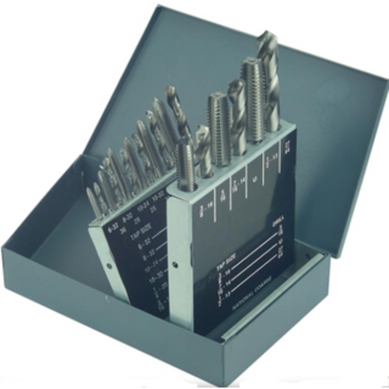 Precise Tap & Drill Sets H.S.S. In Huot Metal Index Case