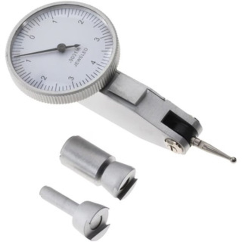 Value Collection Horizontal Dial Test Indicator, 0.008 Max Range, 0-40-0 Dial Reading, White Dial, 0.0001 Graduation, 0.65 Contact Point 605-4705 – 50-005-8