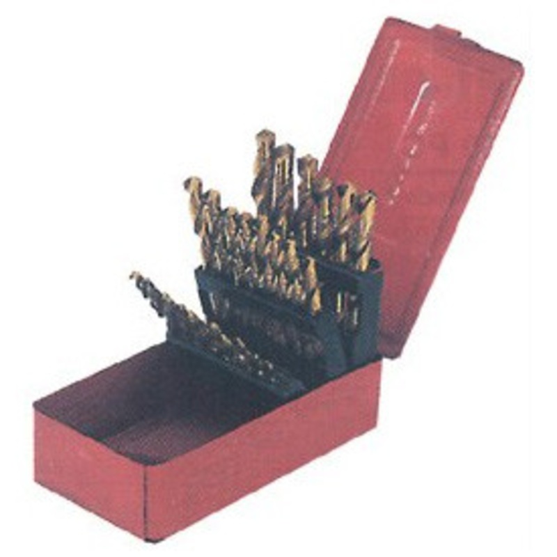 YG-1 Gold Tin-Coated HSS & Cobalt Drill Set, Jobbers Length, DLGP512SET, 56 pcs., Size 1-56 – GP-512