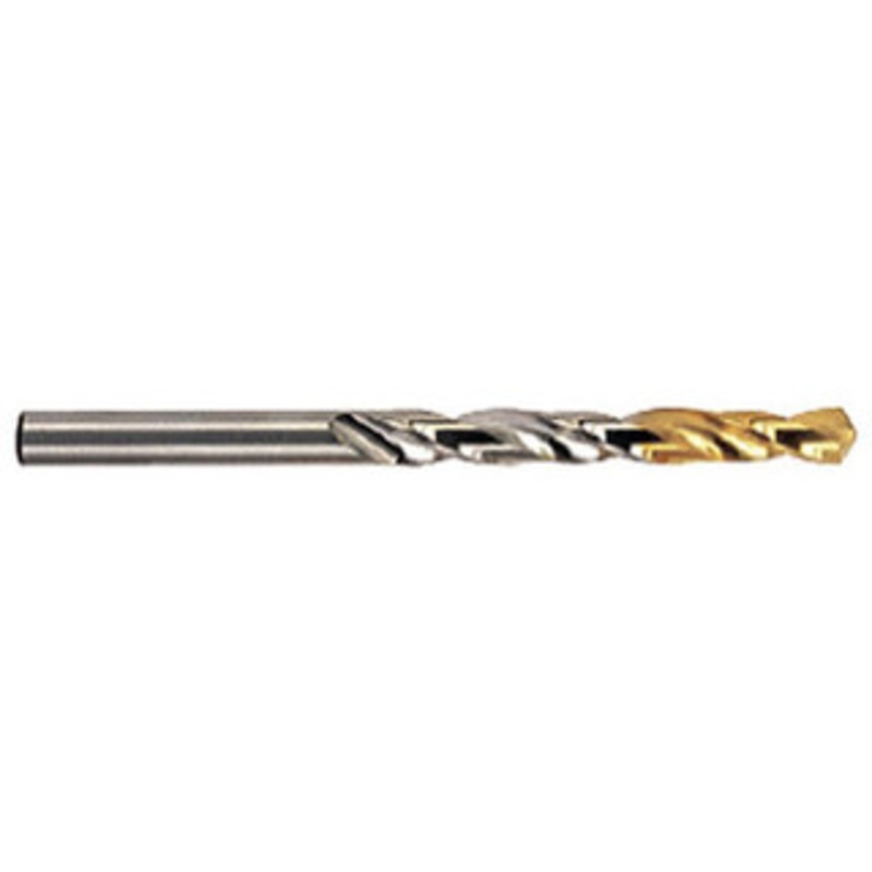 YG-1 Gold P-Coated H.S.S. Steel Jobber Length Drills, 135 Split Point Right Hand, Size 1/16 (Pack of 10) – 182004