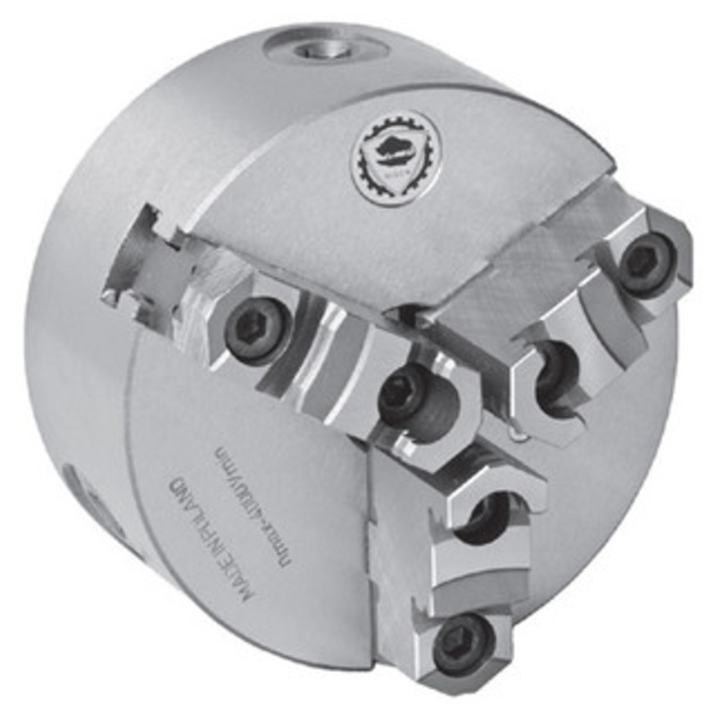 Bison 3-Jaw Lathe Self Centering Scroll Chuck, 5 Diameter, 1-10 Threaded Back – 7-805-0551