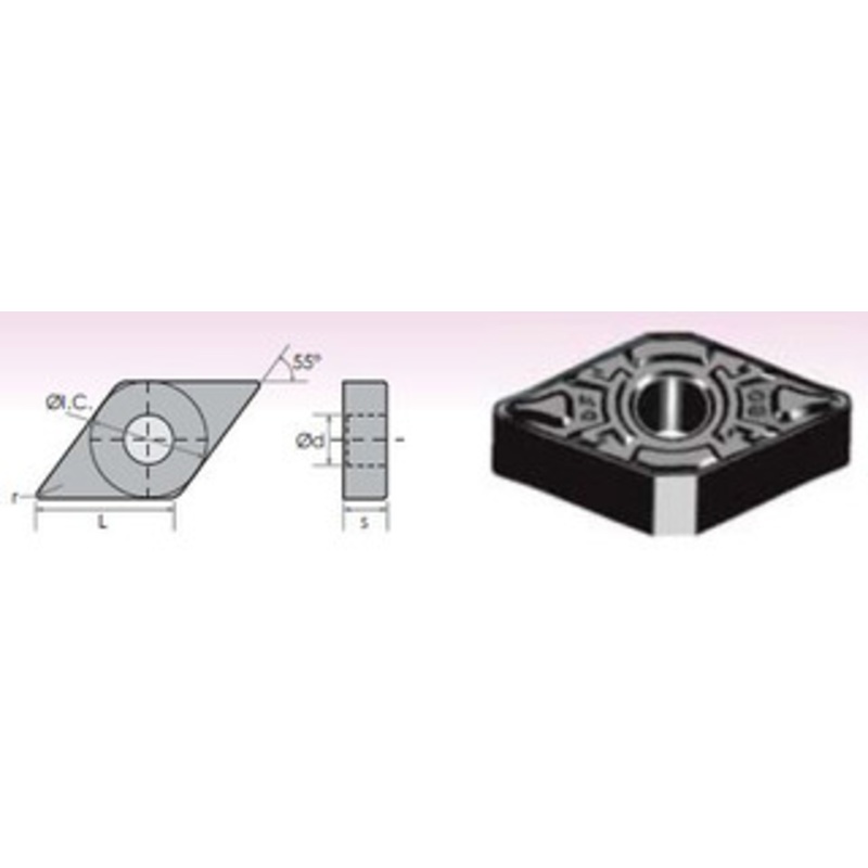 DNMG/DF 55 BLACK DIAMOND COATED CARBIDE INSERTS – 6033-0431