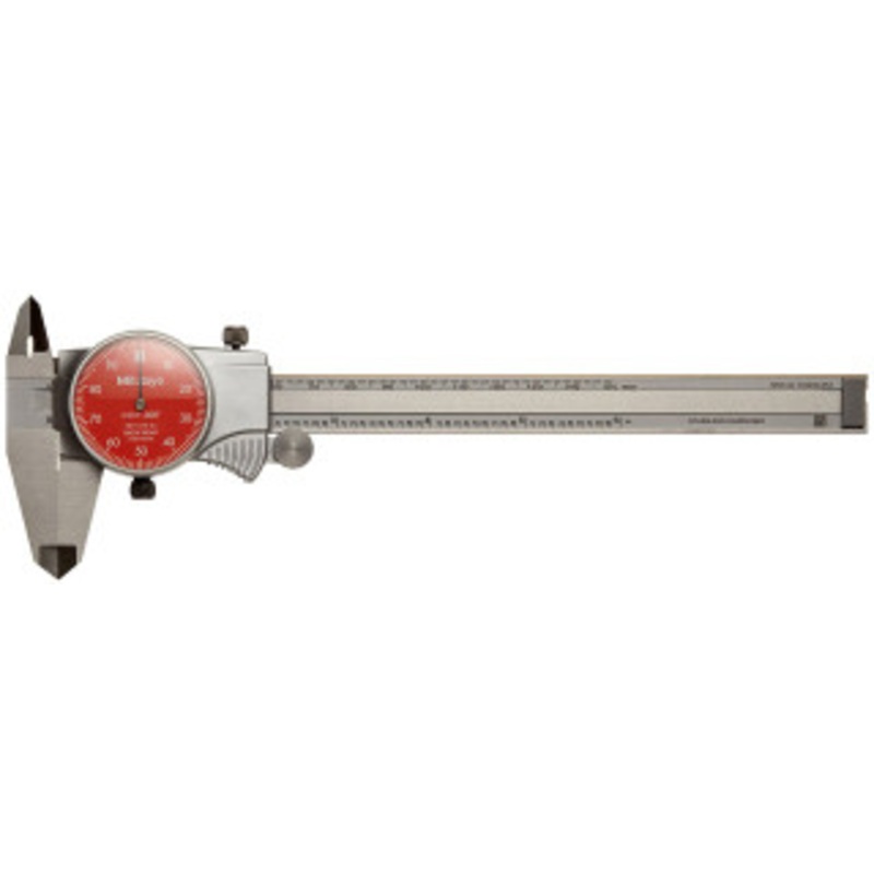 Mitutoyo Dial Caliper, 0-6 with Red Dial Face – 11-810-9