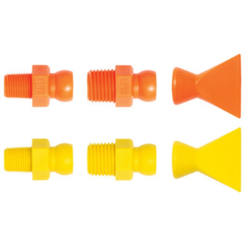 Loc-Line System Acid Resistant Flare Nozzles & NPT Connectors