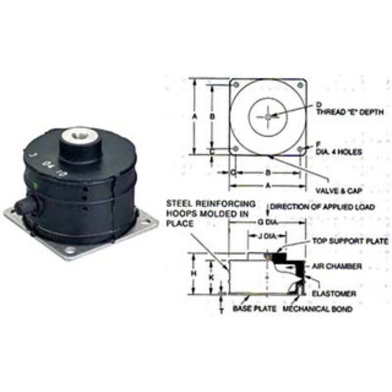 BarryMount SLM Series Pneumatic Leveling Mounts